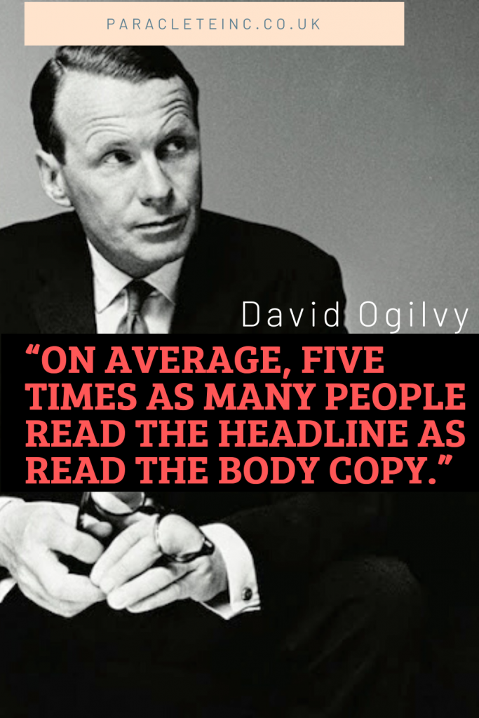 David Ogilvy headline quote