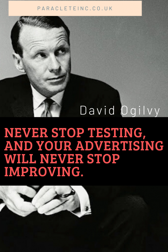 David Ogilvy testing quote